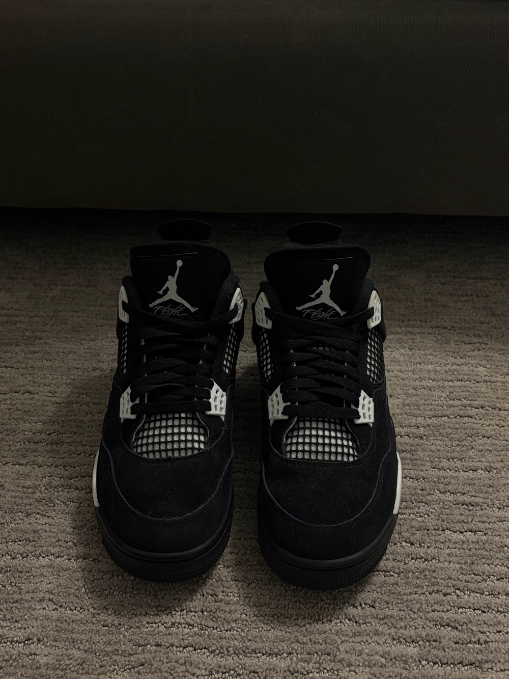 Jordan Men’s Black and White Retro Sneakers